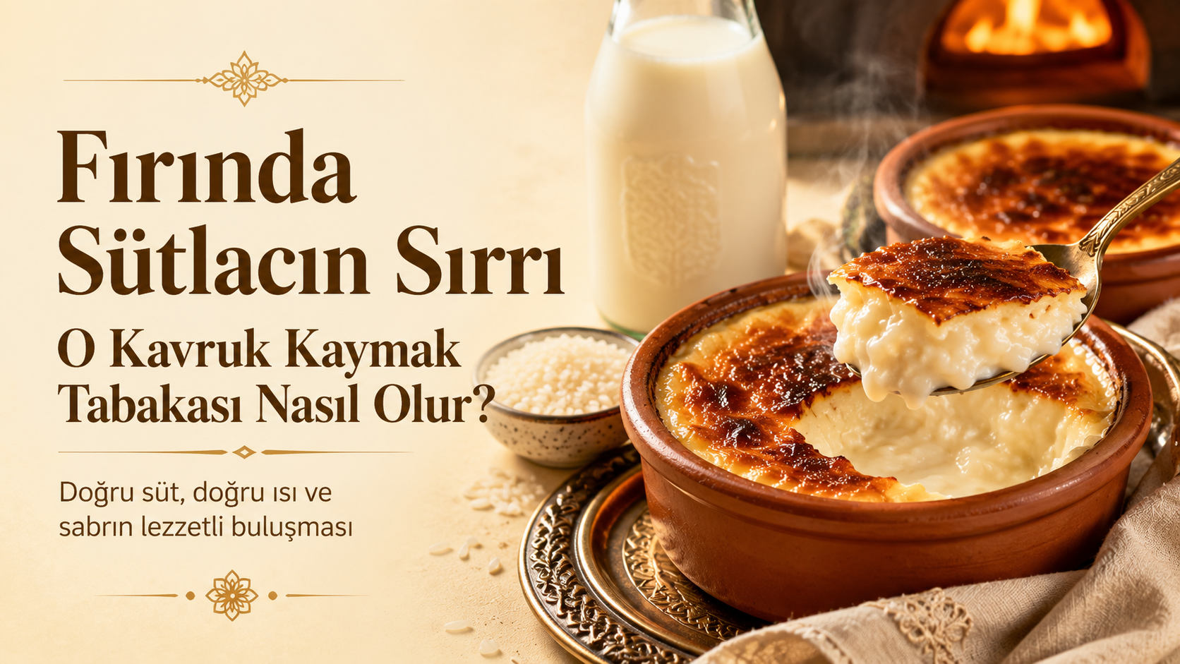 Fırında Sütlacın Sırrı: O Kavruk Kaymak Tabakası Nasıl Olur?